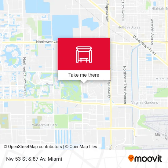 Nw 53 St & 87 Av map