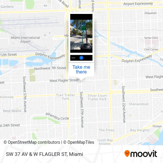 SW 37 AV & W FLAGLER ST map