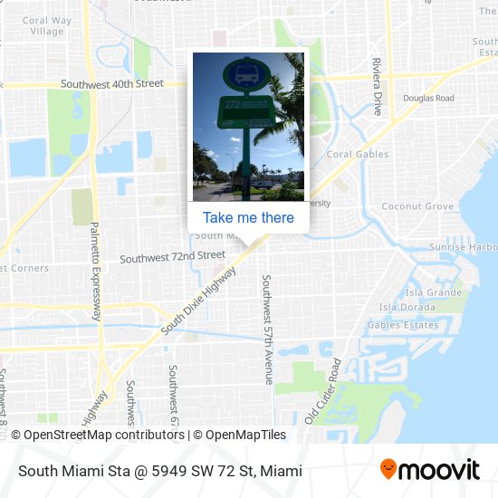 Mapa de South Miami Sta @ 5949 SW 72 St