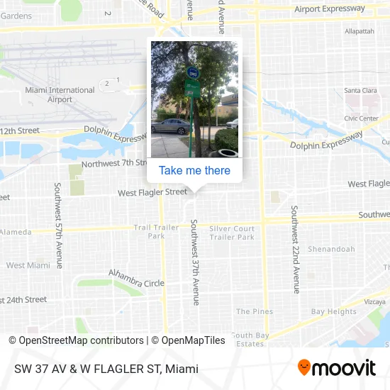 Mapa de SW 37 AV & W FLAGLER ST