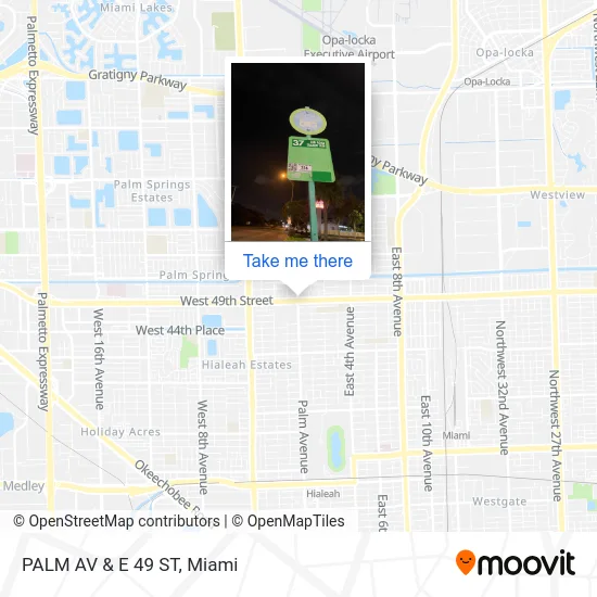 Mapa de PALM AV & E 49 ST