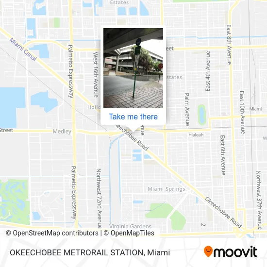 Mapa de OKEECHOBEE METRORAIL STATION