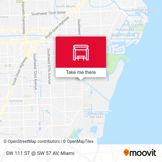 SW 111 ST @ SW 57 AV map