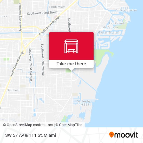 SW 57 Av & 111 St map