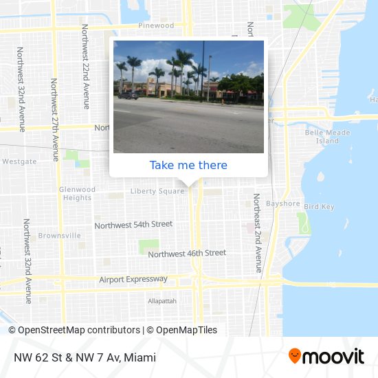 Mapa de NW 62 St & NW 7 Av