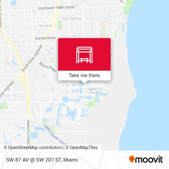 Mapa de SW 87 AV @ SW 207 ST