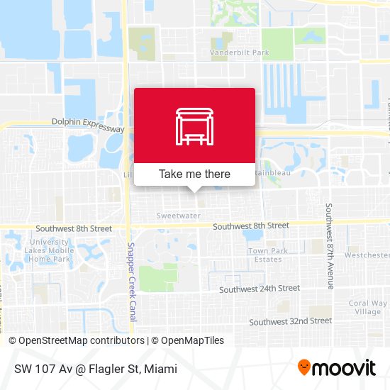 Mapa de SW 107 Av @ Flagler St