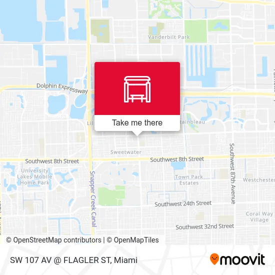 Mapa de SW 107 AV @ FLAGLER ST