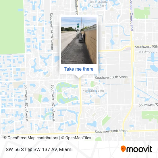 SW 56 ST @ SW 137 AV map
