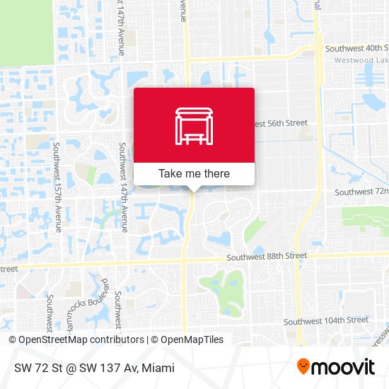 Mapa de SW 72 St @ SW 137 Av
