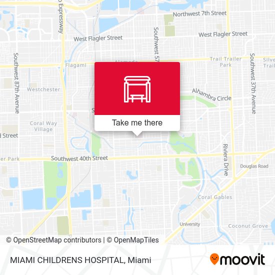 Miami Childrens Hospital map