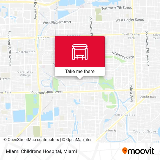 Miami Childrens Hospital map