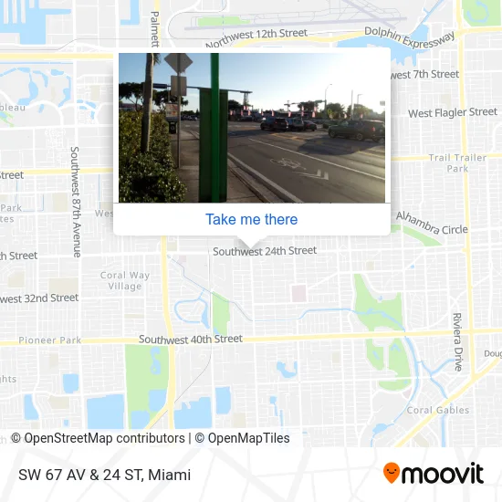 SW 67 AV & 24 ST map