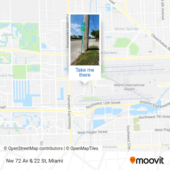Nw 72 Av & 22 St map
