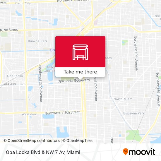 Opa Locka Blvd & NW 7 Av map