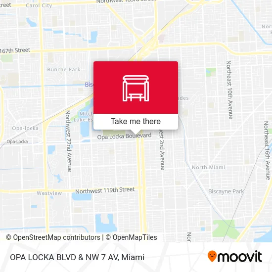 Mapa de OPA LOCKA BLVD & NW 7 AV