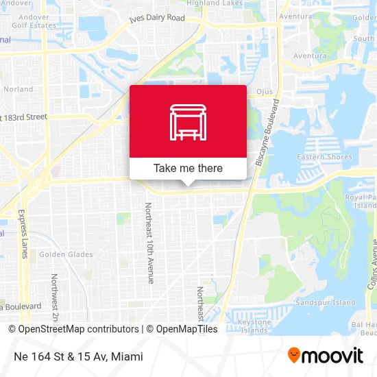 Ne 164 St & 15 Av map
