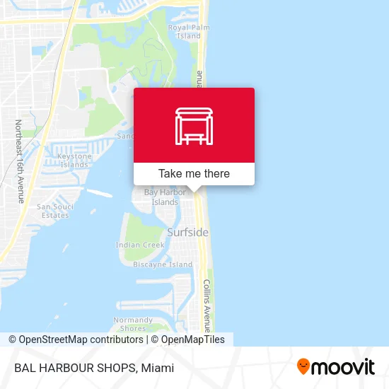 BAL HARBOUR SHOPS map