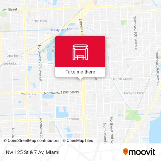 Nw 125 St & 7 Av map