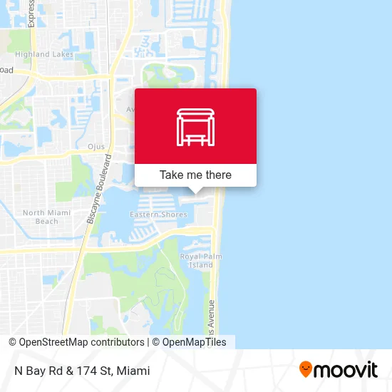 N Bay Rd & 174 St map
