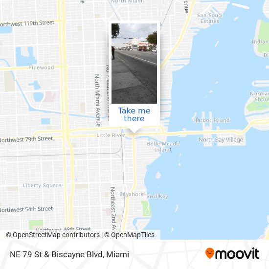NE 79 St & Biscayne Blvd map