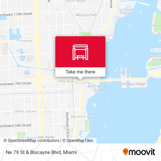 Ne 79 St & Biscayne Blvd map