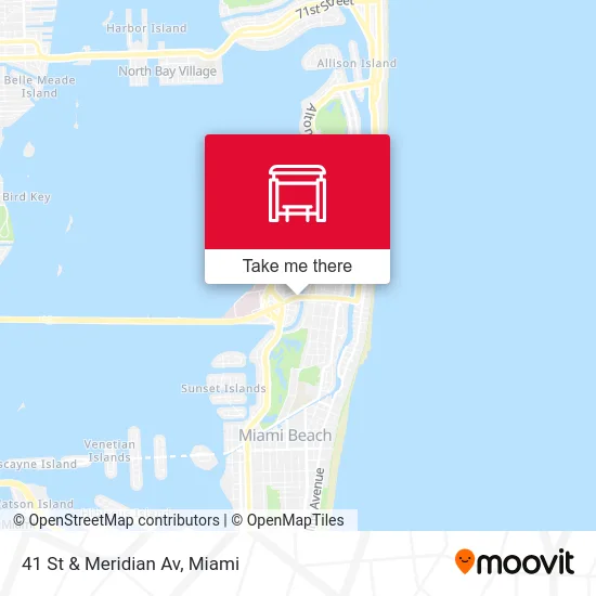 41 St & Meridian Av map