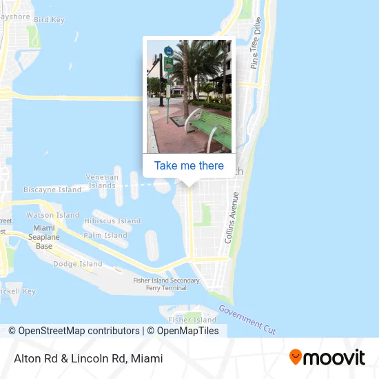 Alton Rd & Lincoln Rd map