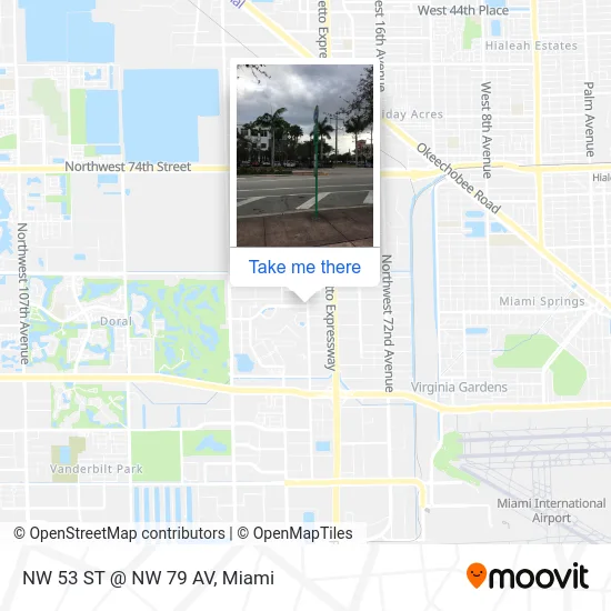 NW 53 ST @ NW 79 AV map