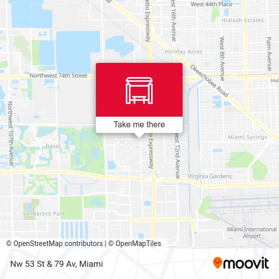Nw 53 St & 79 Av map