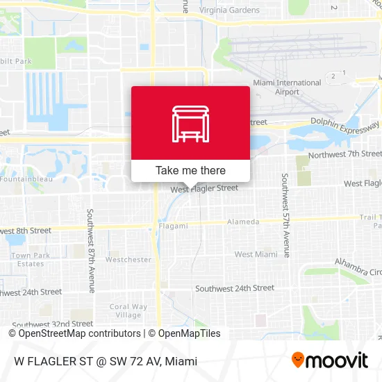 Mapa de W FLAGLER ST @ SW 72 AV
