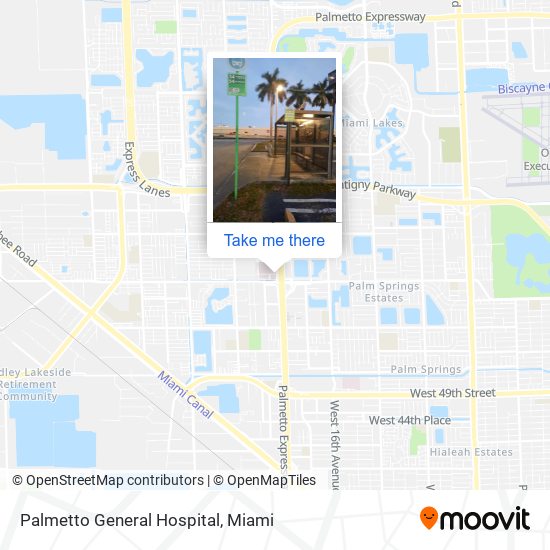 Palmetto General Hospital map