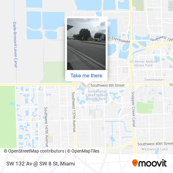 SW 132 Av @ SW 8 St map