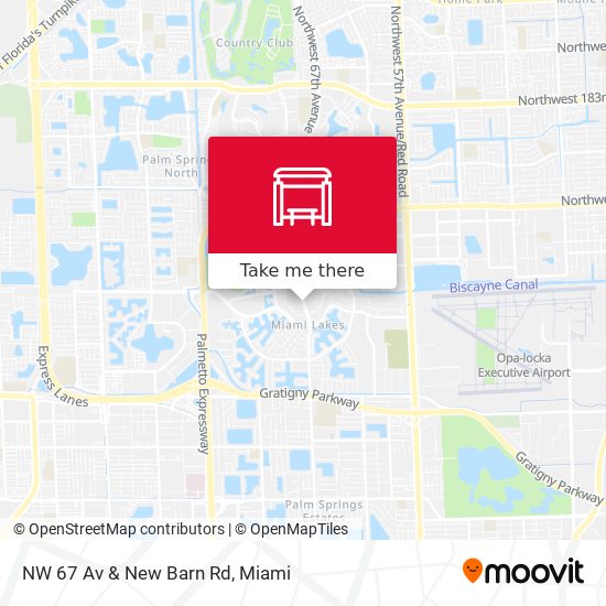 NW 67 Av & New Barn Rd map