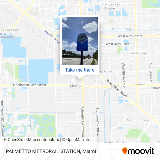 Mapa de PALMETTO METRORAIL STATION