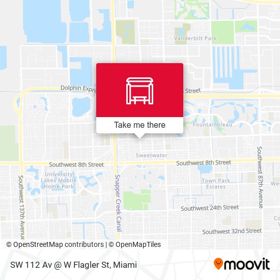 Mapa de SW 112 Av @ W Flagler St