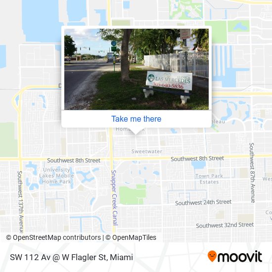 Mapa de SW 112 Av @ W Flagler St