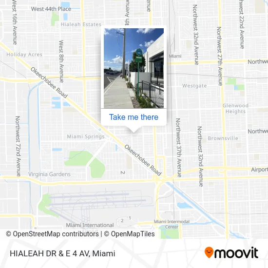 HIALEAH DR & E 4 AV map