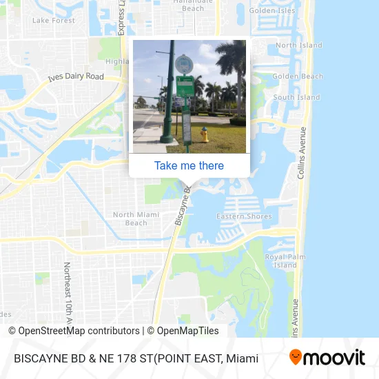 BISCAYNE BD & NE 178 ST map