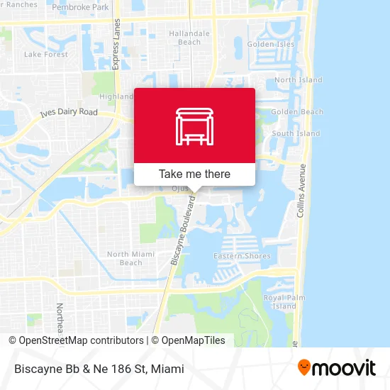 Biscayne Bb & Ne 186 St map