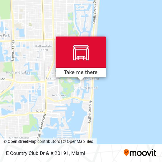 How to get to E Country Club Dr & # 20191 in Miami by Bus or Train?