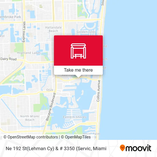 Ne 192 St(Lehman Cy) & # 3350 (Servic map
