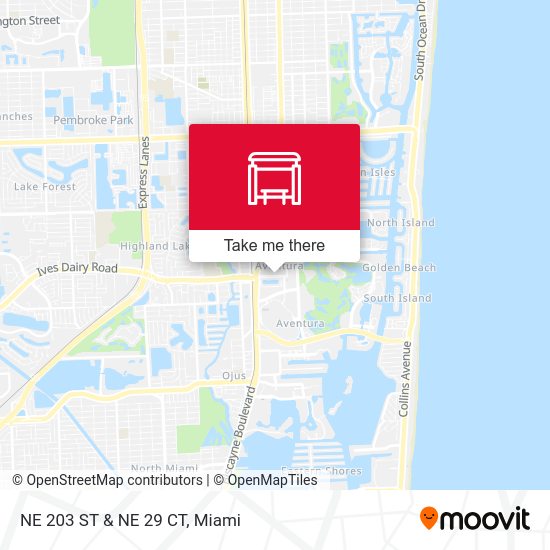 Mapa de NE 203 ST & NE 29 CT