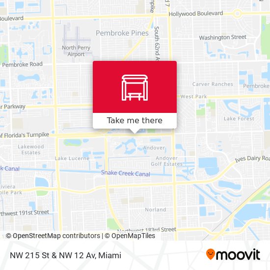 Mapa de NW 215 St & NW 12 Av