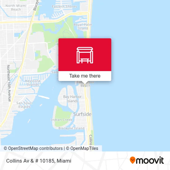 Collins Av & # 10185 map