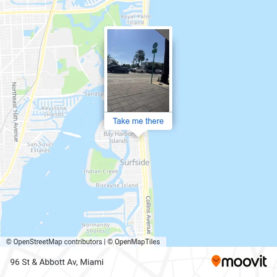 96 St & Abbott Av map