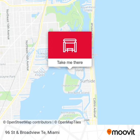 96 St & Broadview Te map