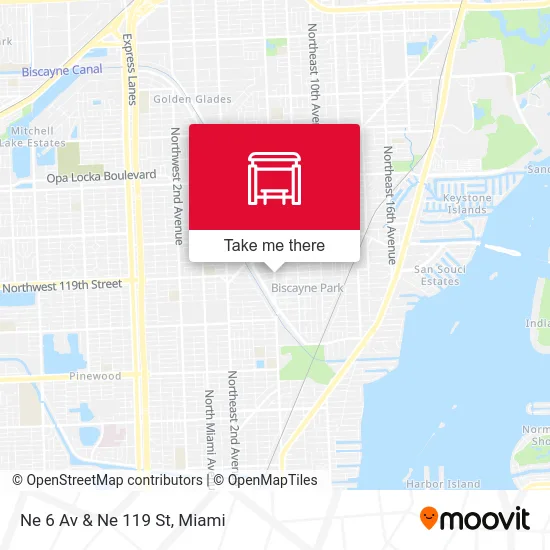 Ne 6 Av & Ne 119 St map