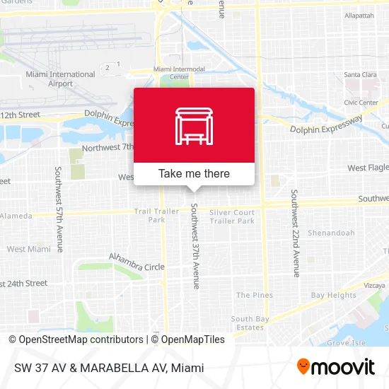 Mapa de SW 37 AV & MARABELLA AV
