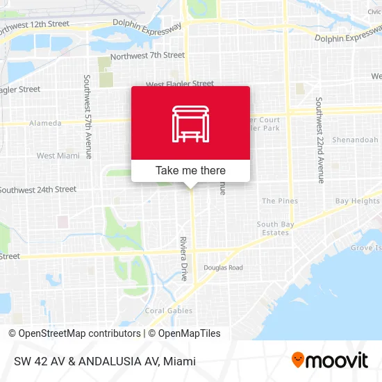 Mapa de SW 42 AV & ANDALUSIA AV